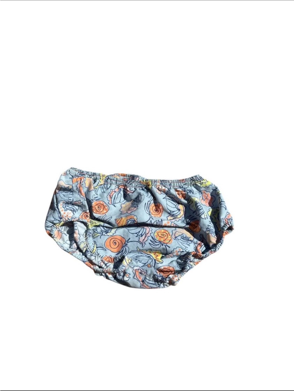 Patagonia Blue Seashell Print Swim Diaper Cover